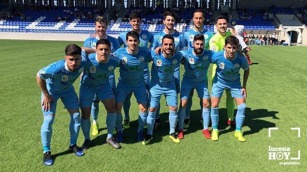  Alineación inicial del Ciudad de Lucena. Foto: Jesús Corpas 