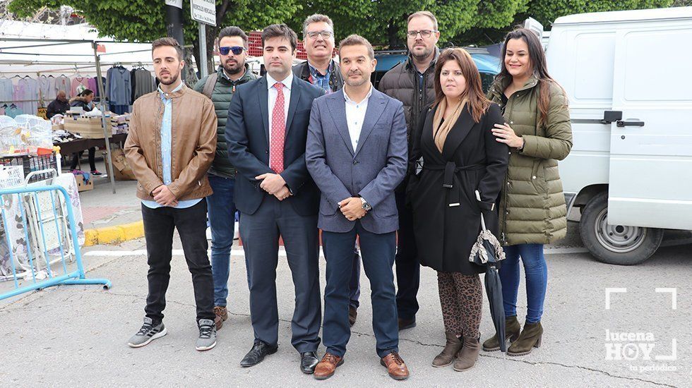  Marcial Gómez junto a Jesús López, candidato a la Alcaldía y miembros de la lista de Ciudadanos Lucena 