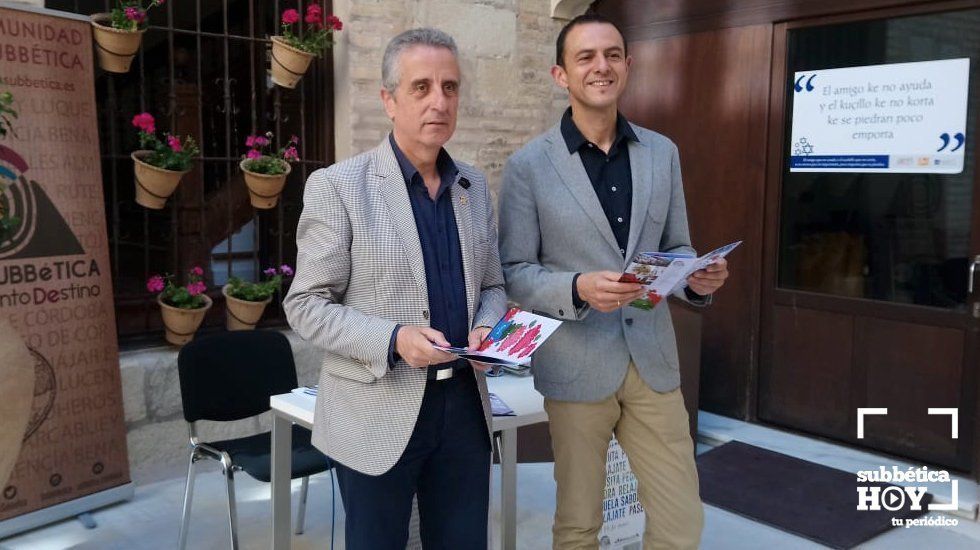  Juan Pérez y Manuel Lara, esta mañana en el Palacio de los Condes de Santa Ana 
