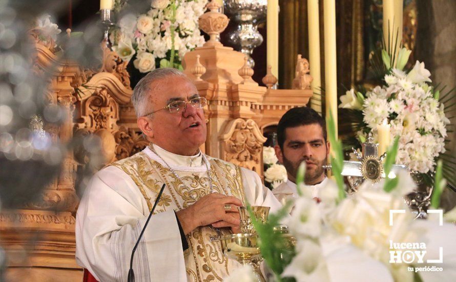 FIESTAS ARACELITANAS: El Obispo de Córdoba preside la Solemne Función Religiosa en San Mateo