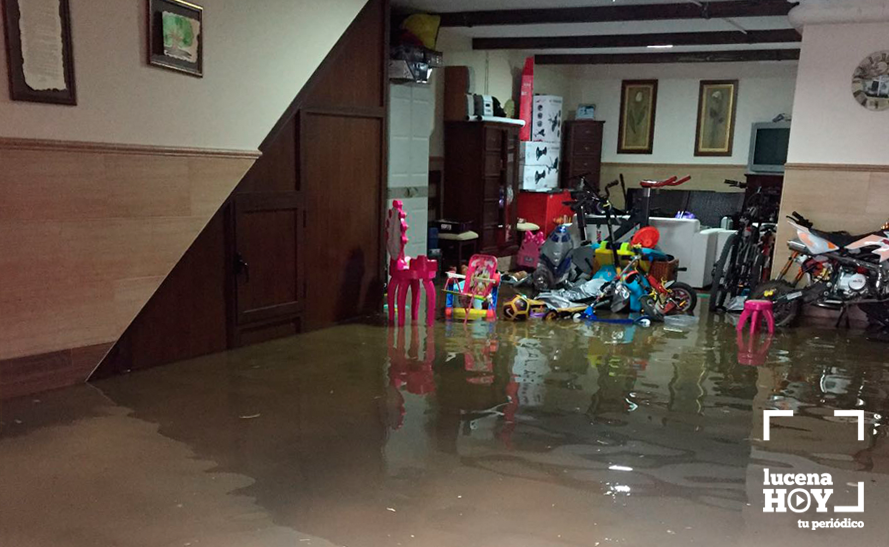  Un sotano anegado en una vivienda de Quiebracarretas. Archivo 