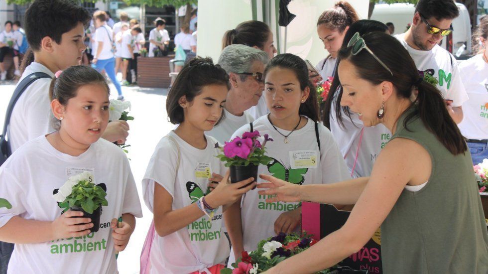  Una imagen de la Ecogymkhana escolar celebrada esta semana 