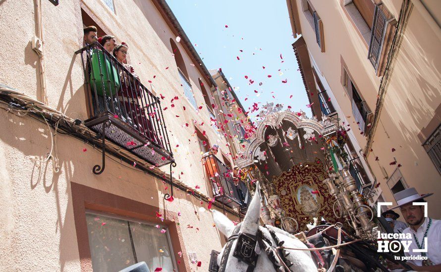 GALERÍA: La Hermandad del Rocío de Lucena inicia el camino hacia Almonte tras visitar a la Virgen de Araceli