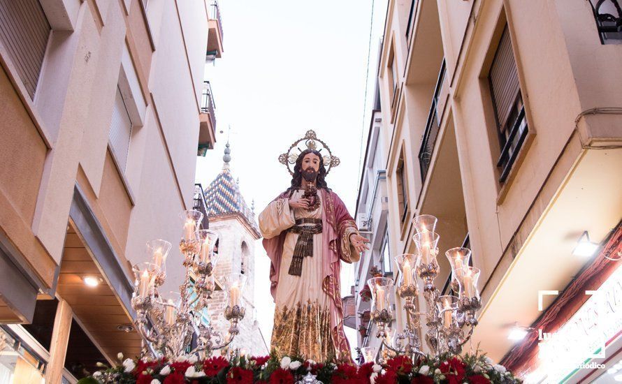 GALERÍA: Las imágenes de la procesión extraordinaria del Sagrado Corazón de Jesús