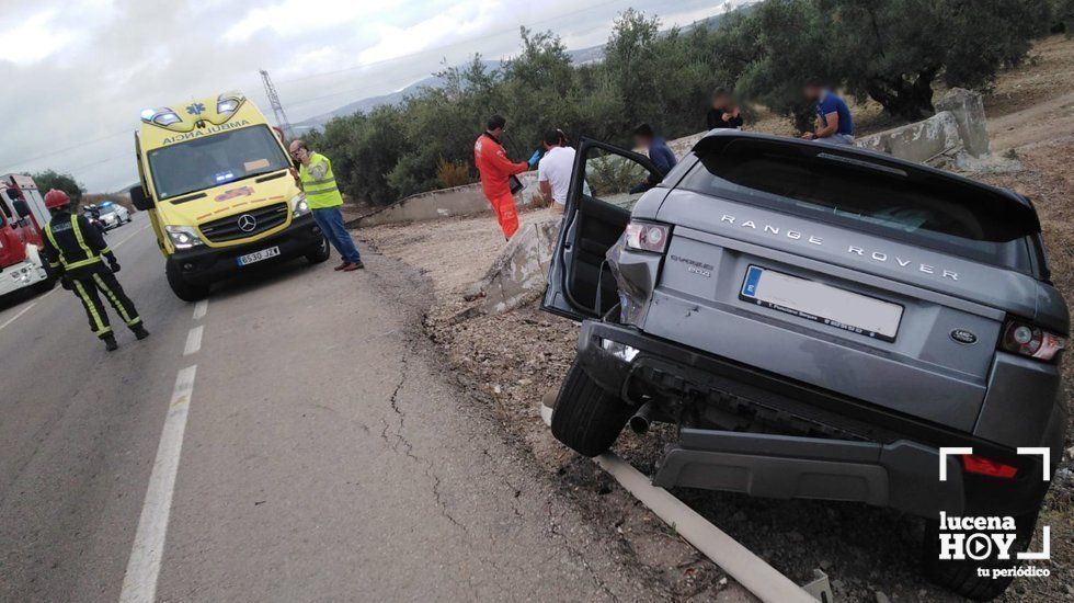  Uno de los vehiculos siniestrados en el accidente 