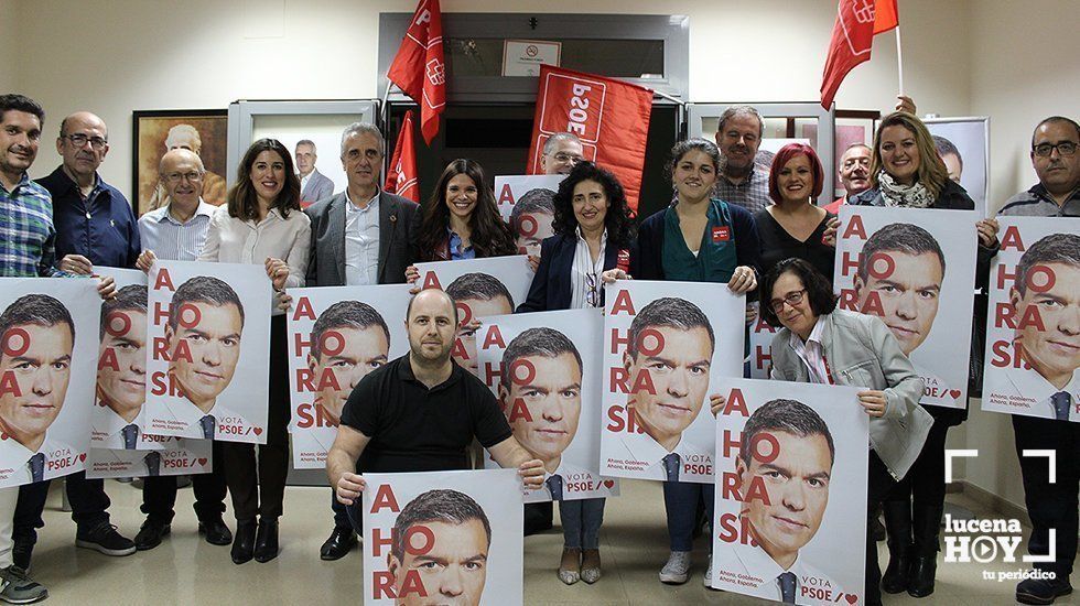  Ambiente en la sede del PSOE en esta primera jornada de campaña electoral 