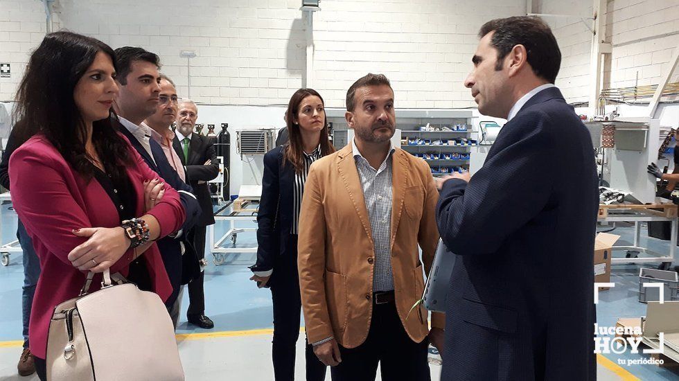  Un momento de la visita de los representantes de Ciudadanos a Keyter Intarcon 