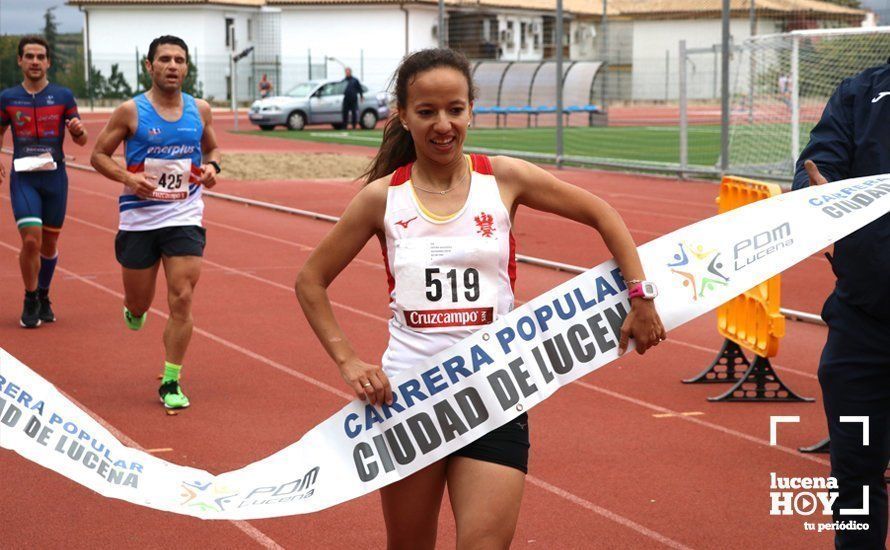 GALERÍA II: XXI Carrera Popular de Lucena / Línea de meta y podios de la prueba absoluta