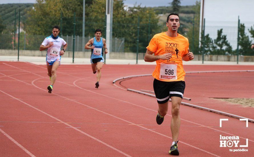 GALERÍA II: XXI Carrera Popular de Lucena / Línea de meta y podios de la prueba absoluta