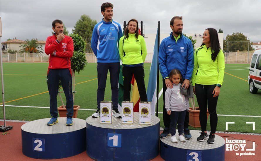 GALERÍA II: XXI Carrera Popular de Lucena / Línea de meta y podios de la prueba absoluta