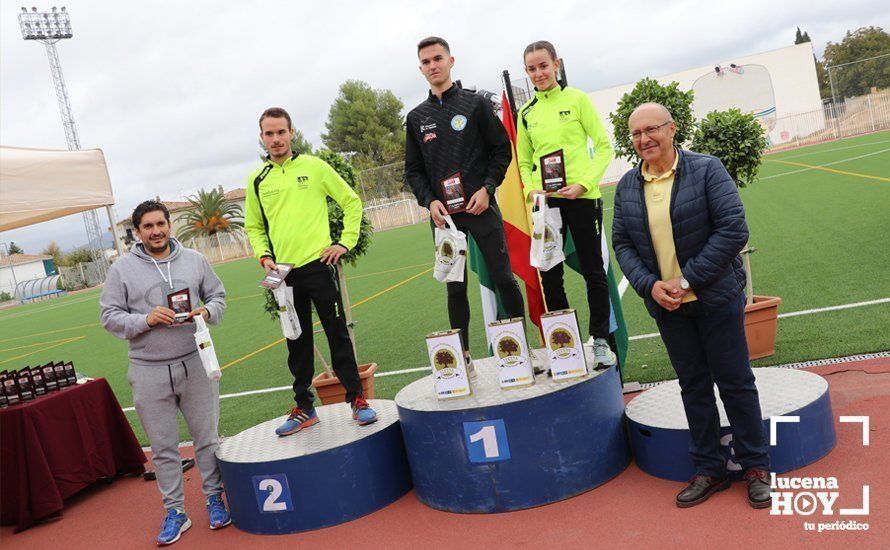 GALERÍA II: XXI Carrera Popular de Lucena / Línea de meta y podios de la prueba absoluta