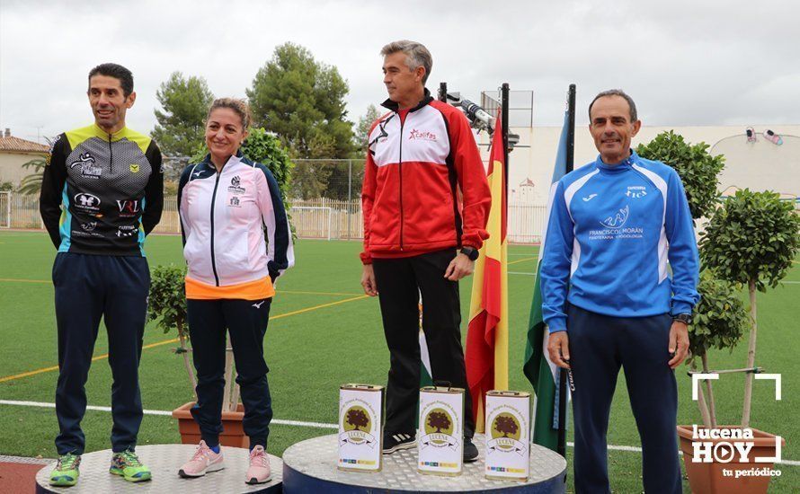 GALERÍA II: XXI Carrera Popular de Lucena / Línea de meta y podios de la prueba absoluta