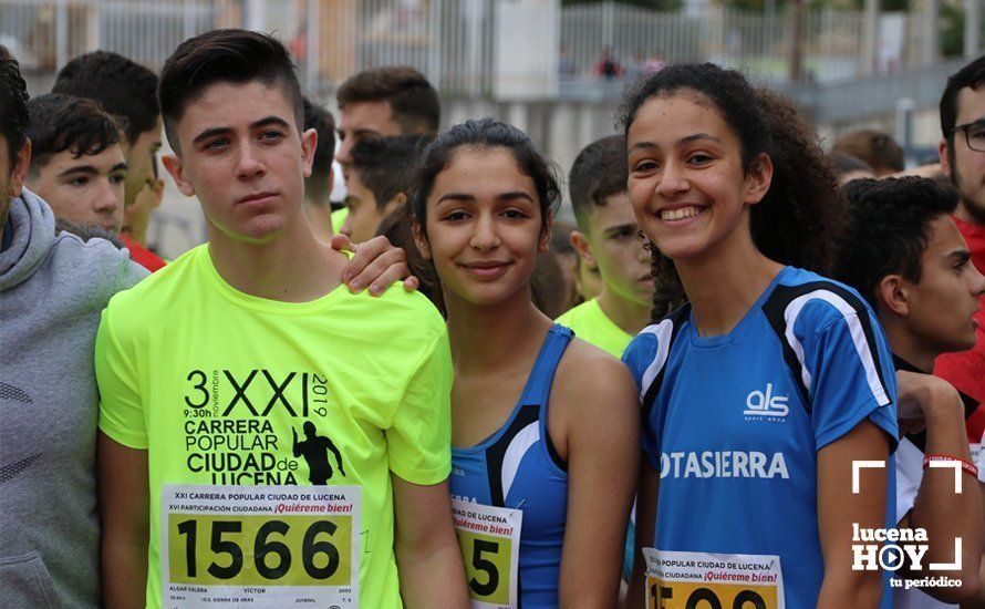 GALERÍA III: XXI Carrera Popular Ciudad de Lucena: Categorías Juvenil, Cadete e Infantil