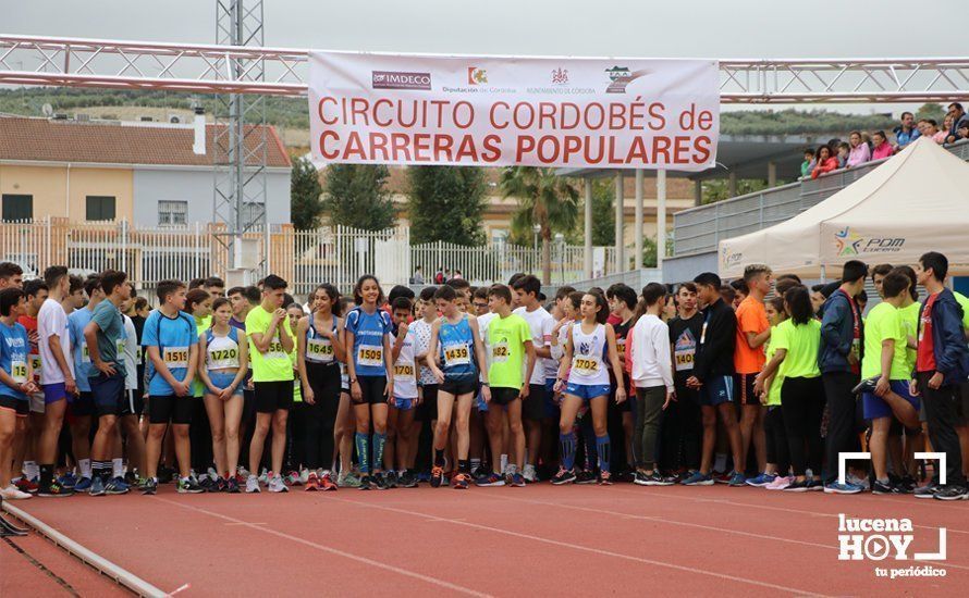 GALERÍA III: XXI Carrera Popular Ciudad de Lucena: Categorías Juvenil, Cadete e Infantil