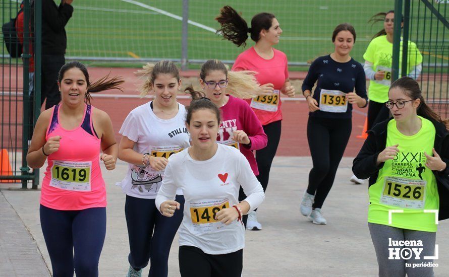 GALERÍA III: XXI Carrera Popular Ciudad de Lucena: Categorías Juvenil, Cadete e Infantil