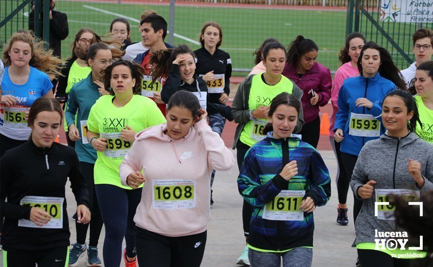 GALERÍA III: XXI Carrera Popular Ciudad de Lucena: Categorías Juvenil, Cadete e Infantil