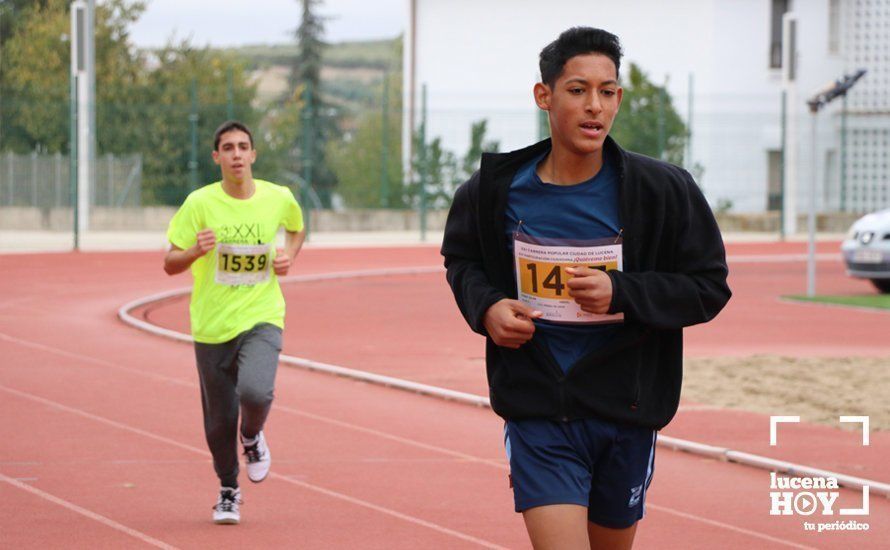 GALERÍA III: XXI Carrera Popular Ciudad de Lucena: Categorías Juvenil, Cadete e Infantil