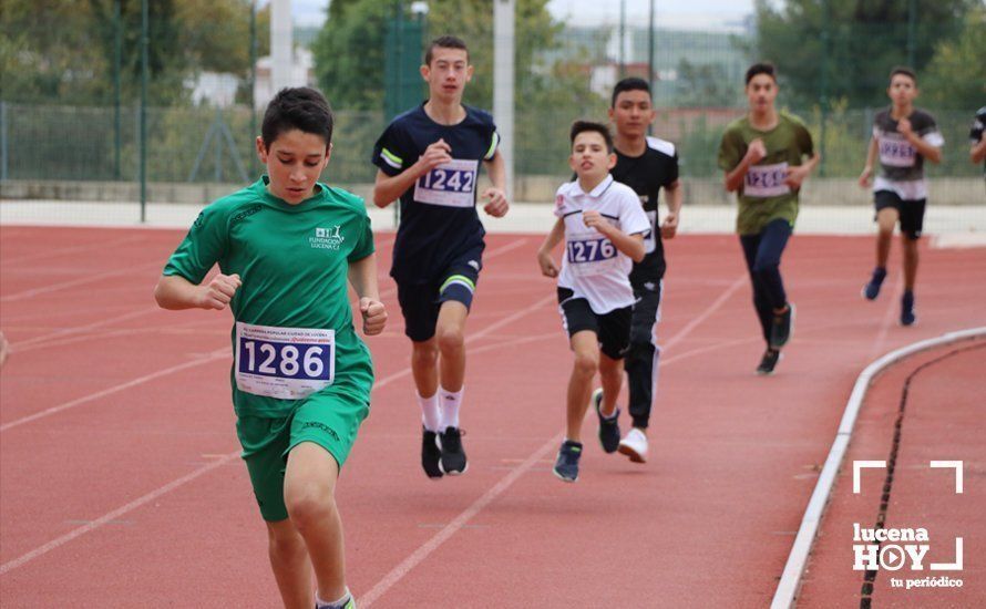 GALERÍA III: XXI Carrera Popular Ciudad de Lucena: Categorías Juvenil, Cadete e Infantil