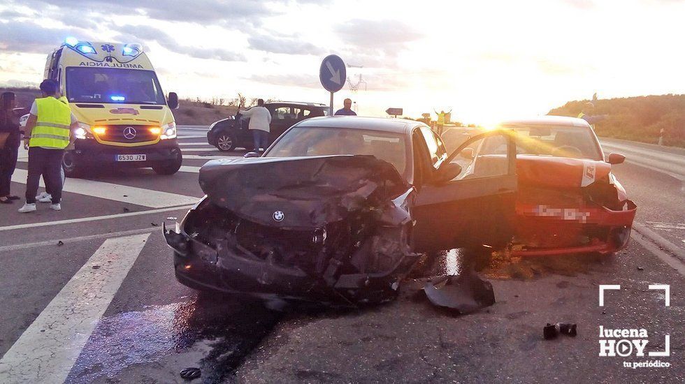  Estado en el que quedaron los vehículos siniestrado. Foto: 061 Córdoba 