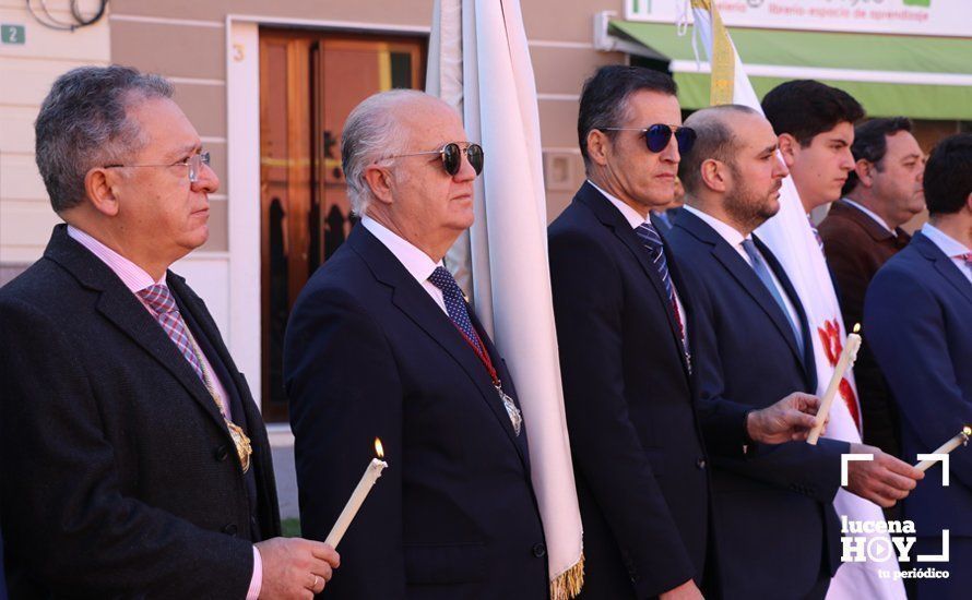 GALERÍA: Las imágenes de la Procesión de Estandartes de la Agrupación de Cofradías ante el monumento a la Inmaculada Concepción