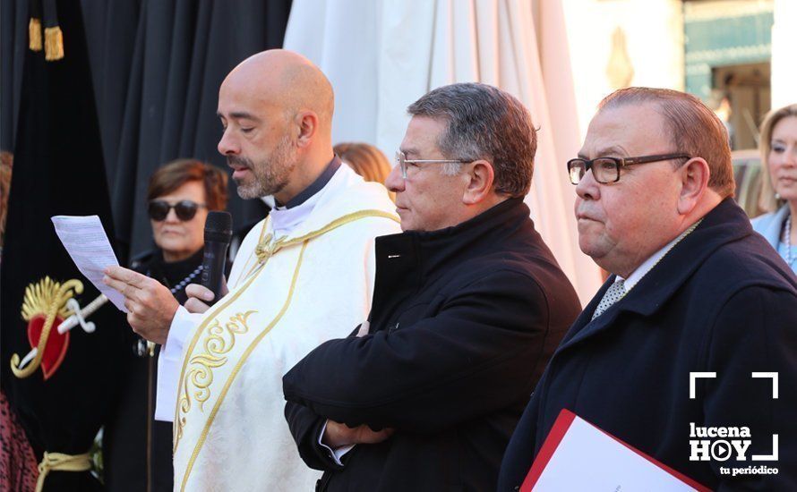 GALERÍA: Las imágenes de la Procesión de Estandartes de la Agrupación de Cofradías ante el monumento a la Inmaculada Concepción