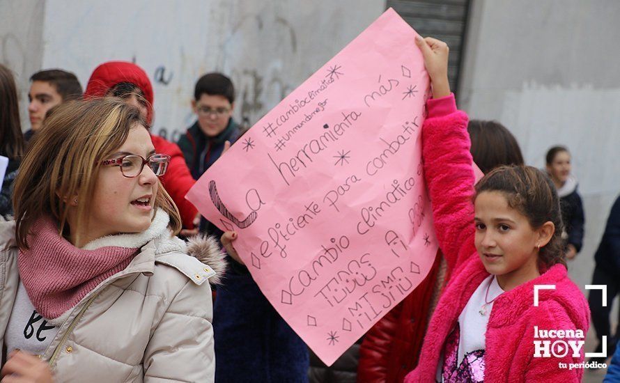 GALERÍA: Los escolares lucentinos también se manifiestan para exigir medidas ante la emergencia climática