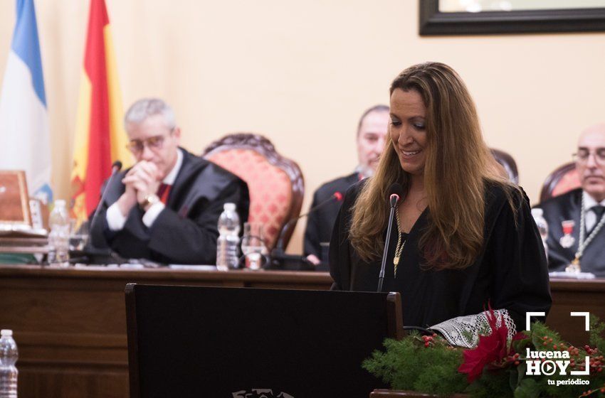 GALERÍA: Eugenia Gay, vicepresidenta del Consejo General de la Abogacía Española, amadrina a los nuevos letrados del Colegio de Lucena