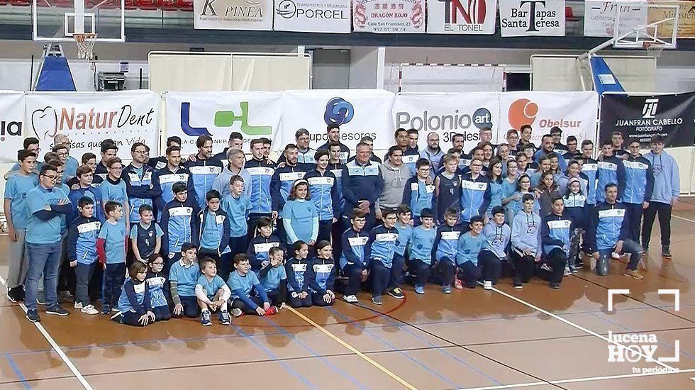  Foto de familia del Club Baloncesto Ciudad de Lucena 2019-2020 