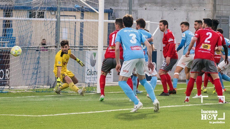  Jugada del segundo gol del Ciudad de Lucena. Foto: Jesús Cañete 