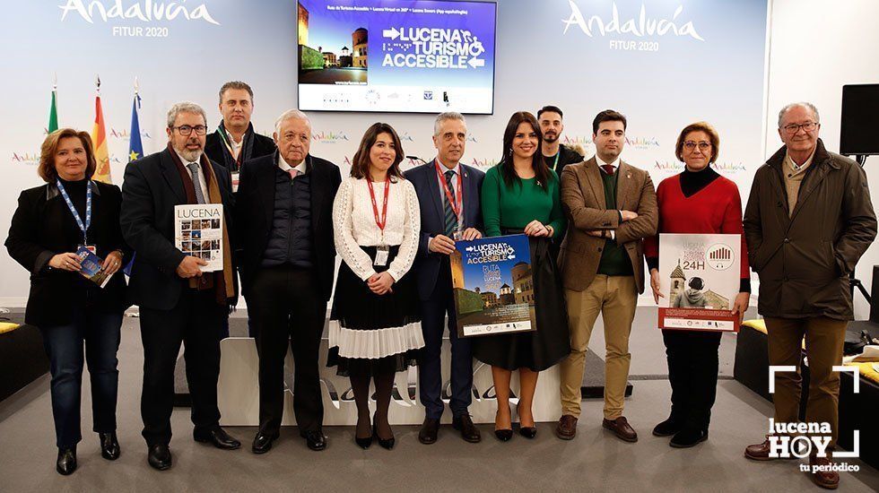  Delegación lucentina en Fitur tras la presentación del programa de turismo accesible 