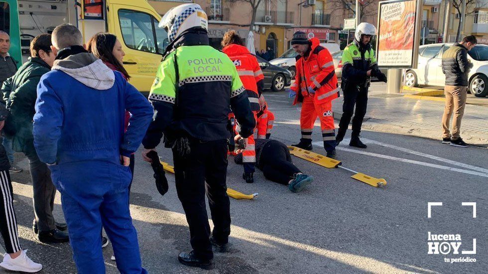  Accidente de tráfico. Esta mañana junto a la rotonda de la ronda de San Francisco 