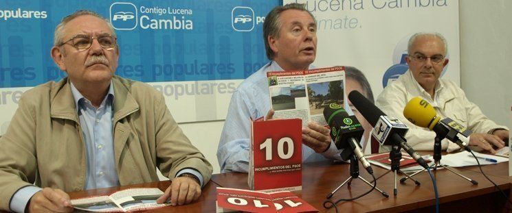  El PP denuncia los incumplimientos del PSOE en un folleto (víd) 