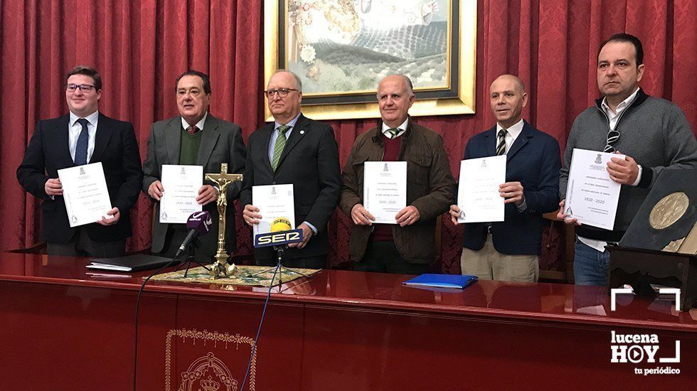  Un momento de la presentación de los actos en la Casa de la Virgen 