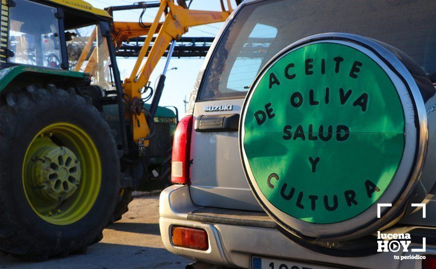 GALERÍA: El sector oleícola del sur de Córdoba muestra su indignación por los bajos precios con una tractorada histórica en Lucena