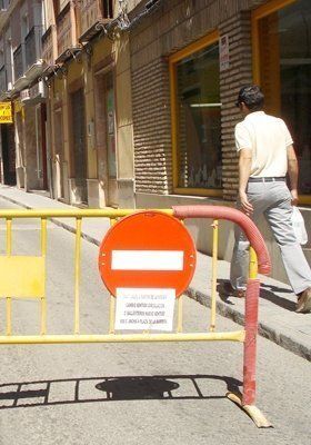  Cambio de la circulación en la calle Ballesteros por las obras del centro 