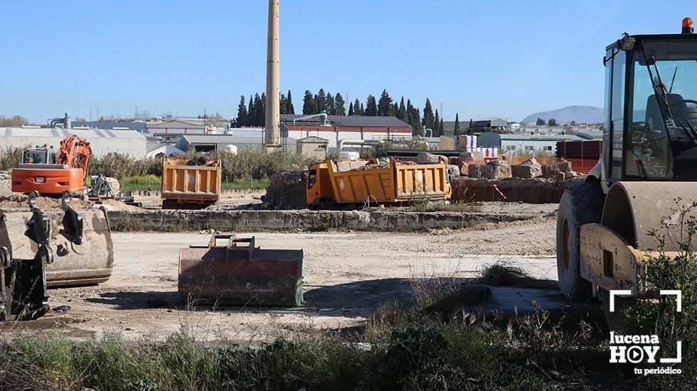  Obras en el PERI La Fuensanta, esta mañana 