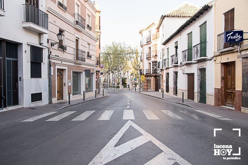 GALERÍA: Lucena esta tarde: Comercios cerrados y calles vacías por el coronavirus