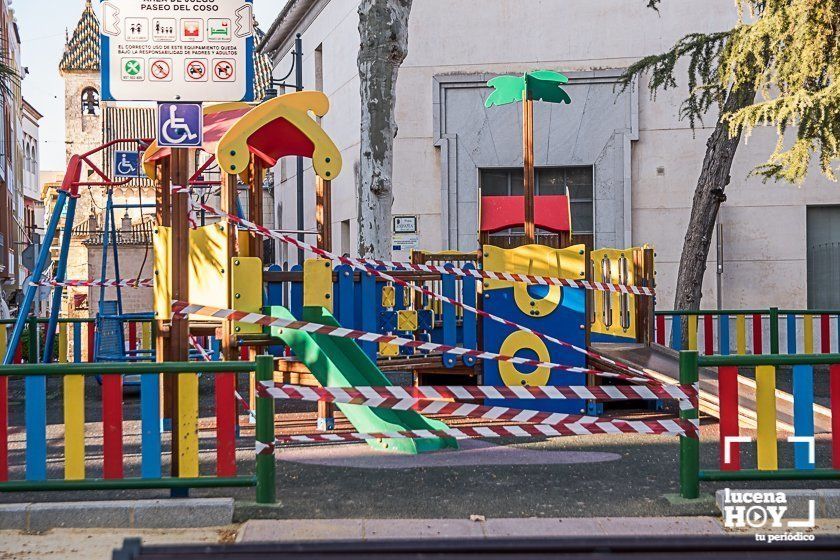 GALERÍA: Lucena esta tarde: Comercios cerrados y calles vacías por el coronavirus