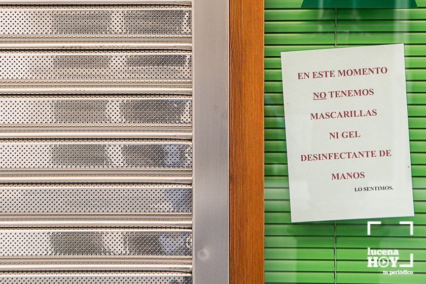 GALERÍA: Lucena esta tarde: Comercios cerrados y calles vacías por el coronavirus GALERÍA: Lucena esta tarde: Comercios cerrados y calles vacías por el coronavirus
