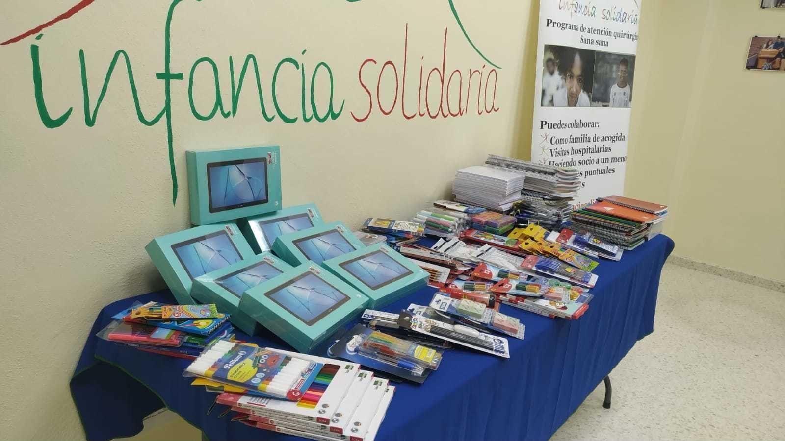  Material que cederá Infancia Solidaria a familias necesitadas a través del Ayuntamiento de Lucena 