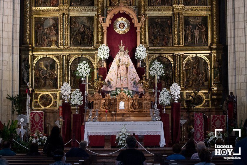 GALERÍA: María Santísima de Araceli preside el altar mayor de San Mateo en la celebración de Pentecostés