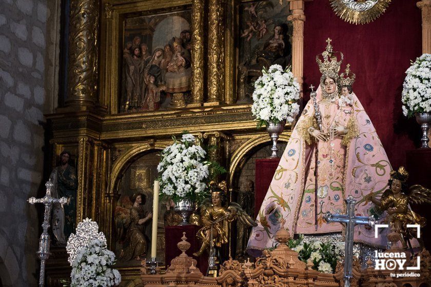 GALERÍA: María Santísima de Araceli preside el altar mayor de San Mateo en la celebración de Pentecostés