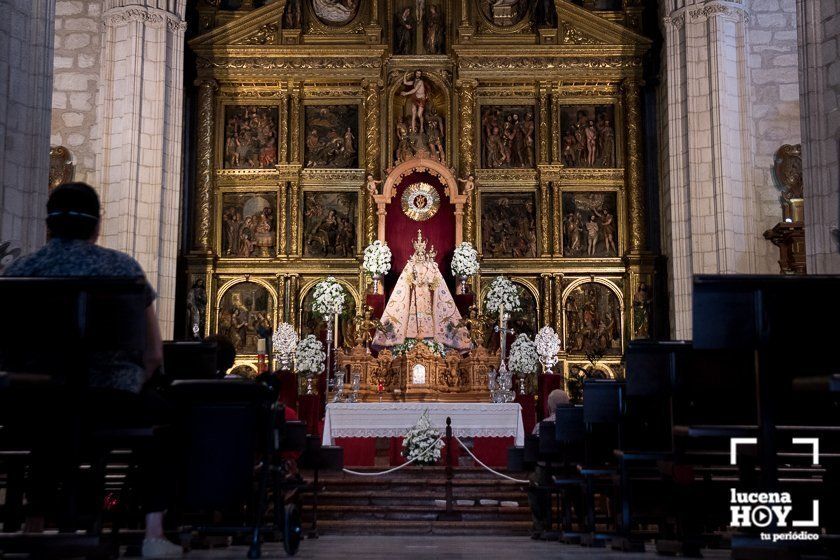 GALERÍA: María Santísima de Araceli preside el altar mayor de San Mateo en la celebración de Pentecostés