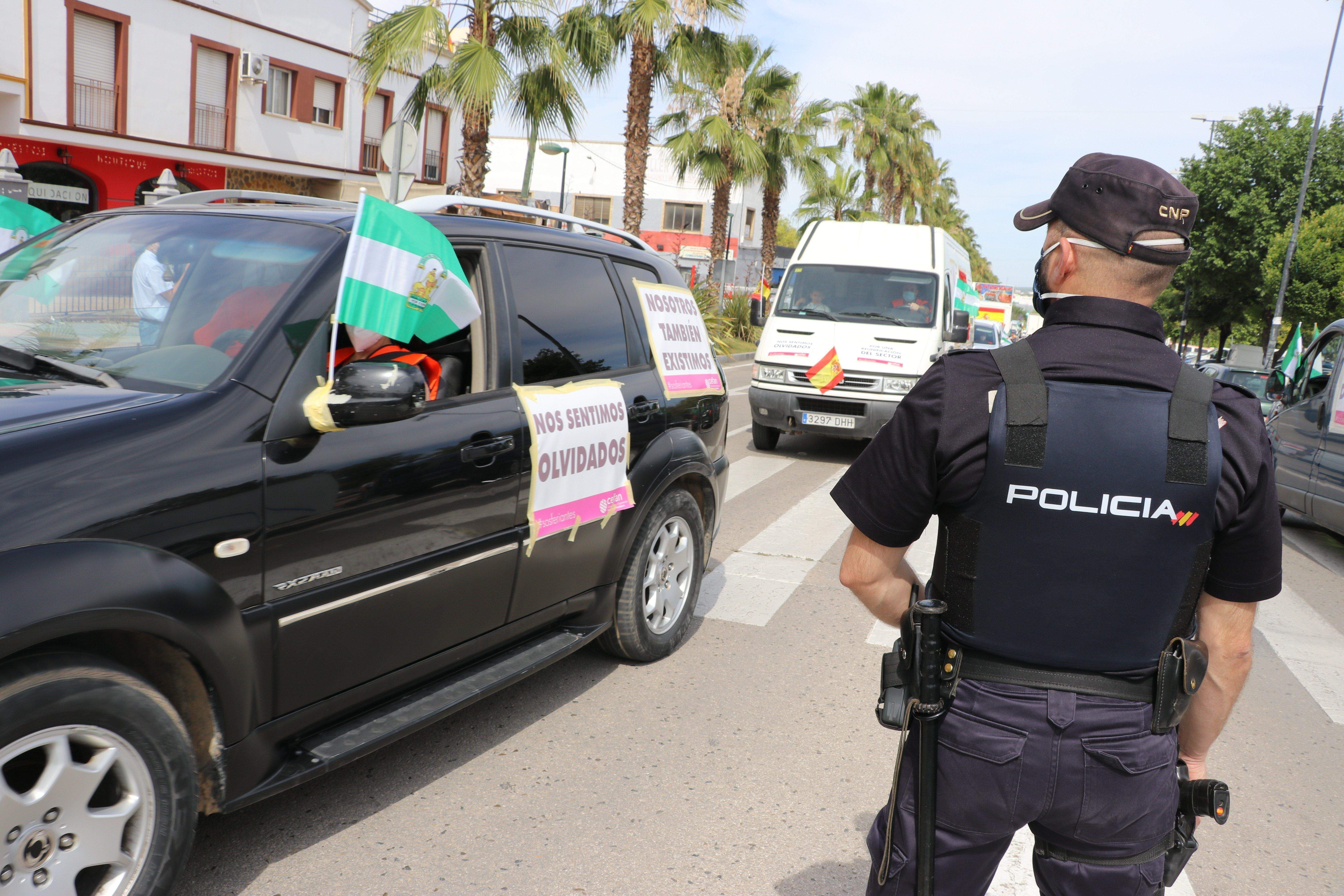 GALERÍA / Demostración de fuerza: Más de 400 vehículos participan en la marcha rodada de los feriantes para exigir soluciones a la parálisis del sector por la pandemia