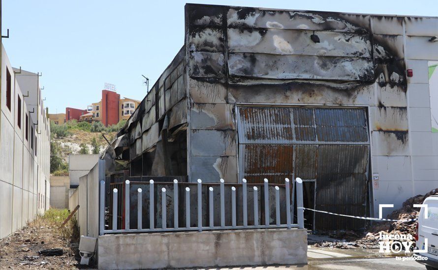  Nave siniestrada en el incendio de la pasada madrugada 