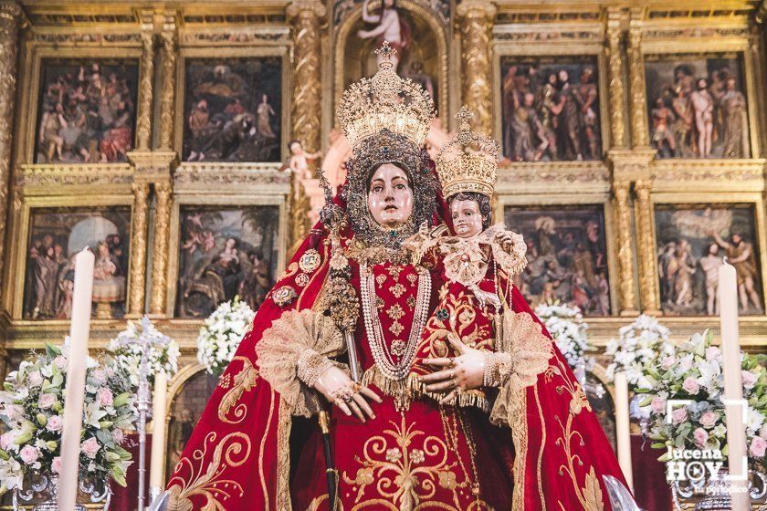 GALERÍA: La Virgen de Araceli recibe en el presbiterio de San Mateo la visita y veneración de sus fieles