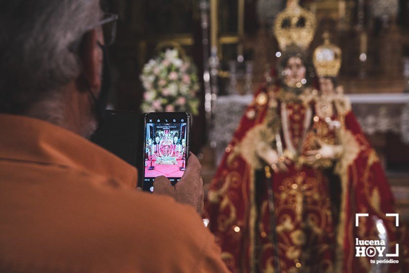 GALERÍA: La Virgen de Araceli recibe en el presbiterio de San Mateo la visita y veneración de sus fieles