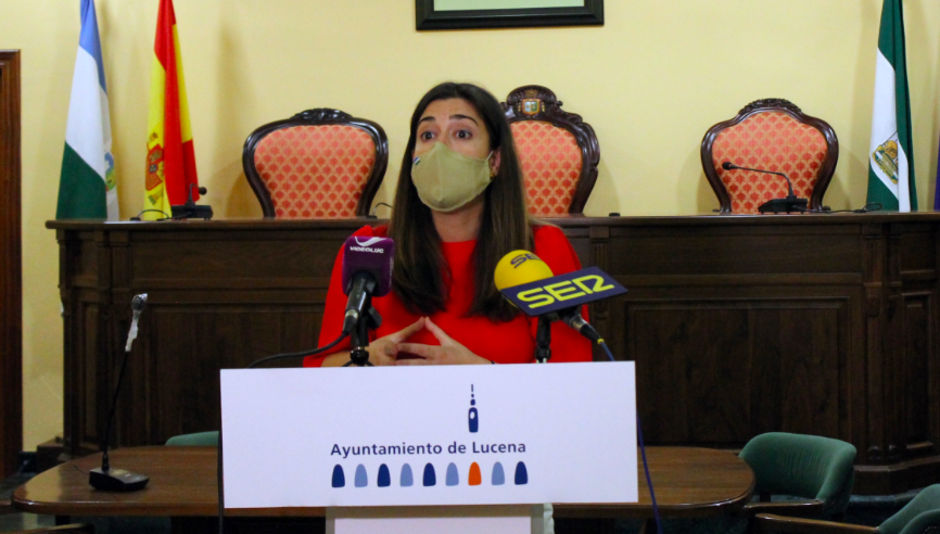  Teresa Alonso durante la presentación del plan de contratación 