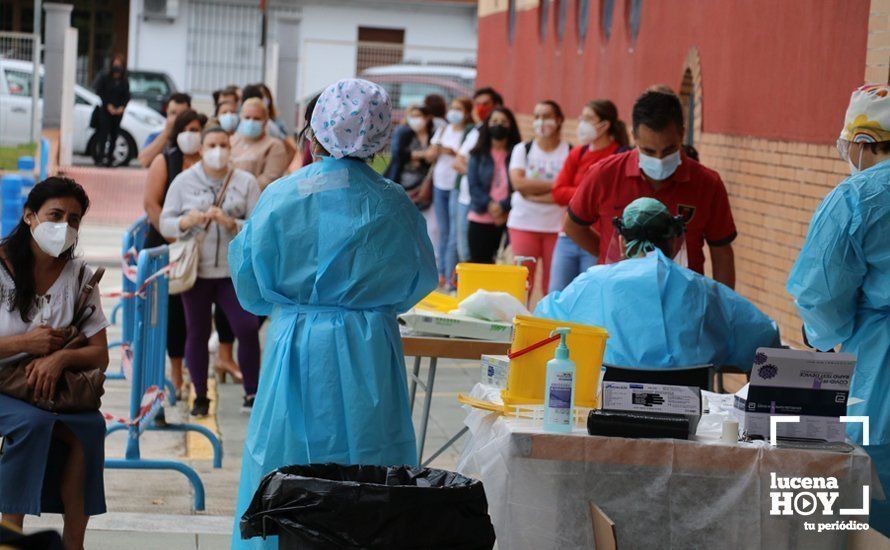 GALERÍA: La Junta espera conocer la situación epidemiológica de Lucena en 48 horas "para tomar decisiones". Comienzan los test GALERÍA: La Junta espera conocer la situación epidemiológica de Lucena en 48 horas "para tomar decisiones". Comienzan los test
