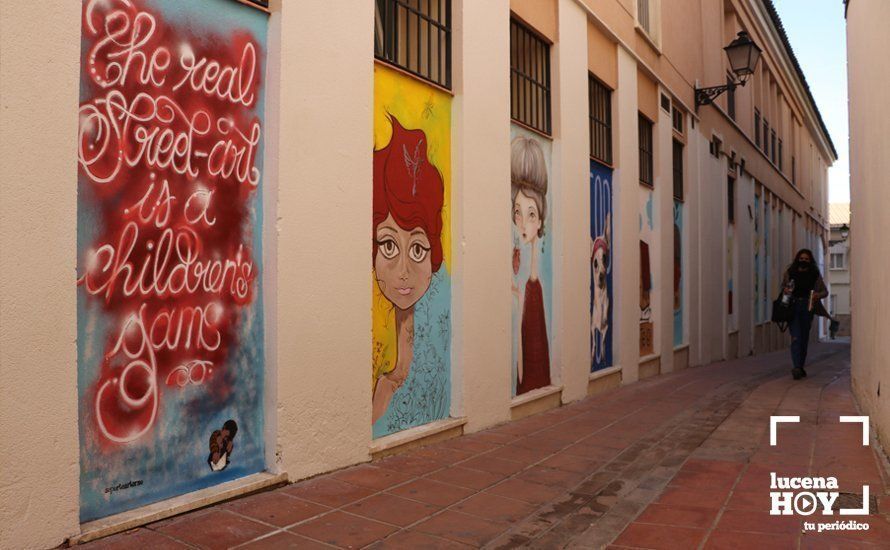  Mural realizado por BOROCOCO en la calle Capote de Lucena 